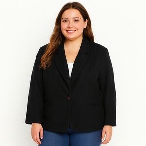 Harve Benard Vintage Alpaca Wool Blend Organic Designer Coat Plus - Women's